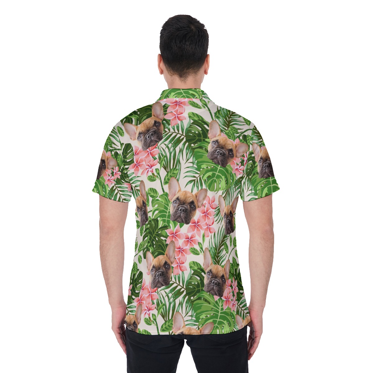 Men's Custom Dog Polo Hawaiian Shirt