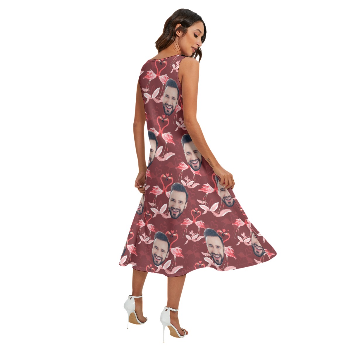 Custom Face Hawaiian Sleeveless Dress
