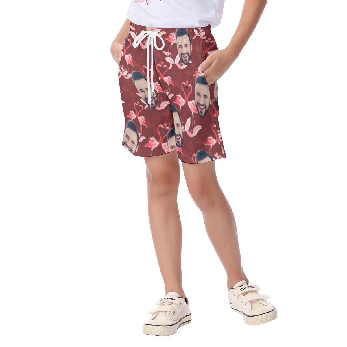 Kid's Custom Face Hawaiian Casual Shorts