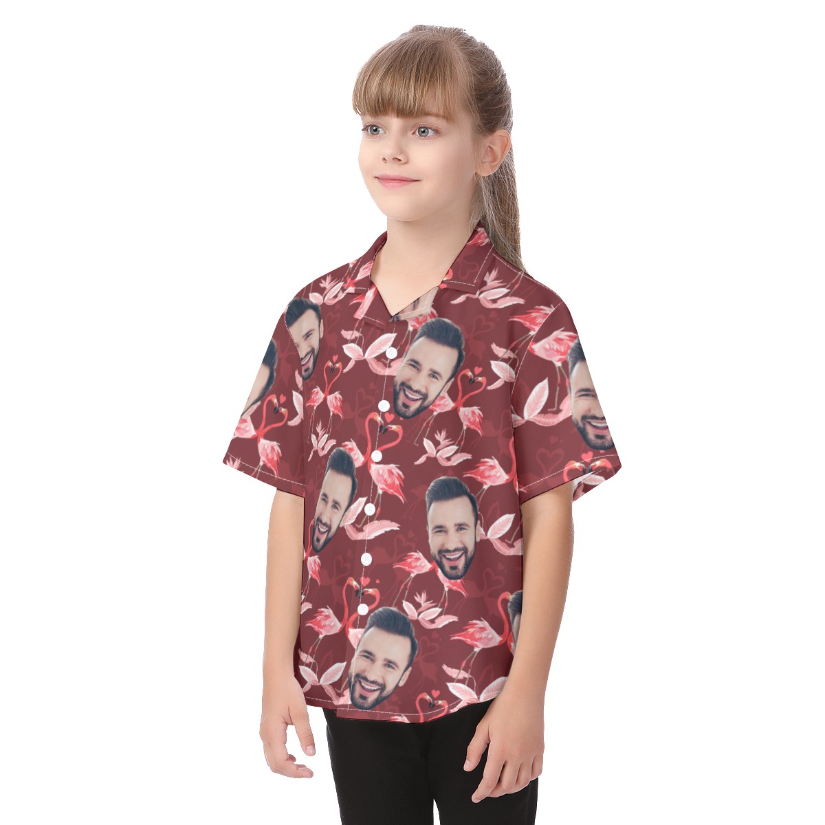 Face Custom Hawaiian Shirt For Kids