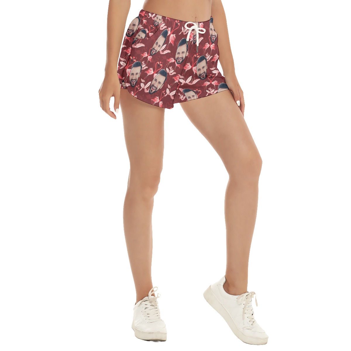 Custom Face Aloha Shorts For Women