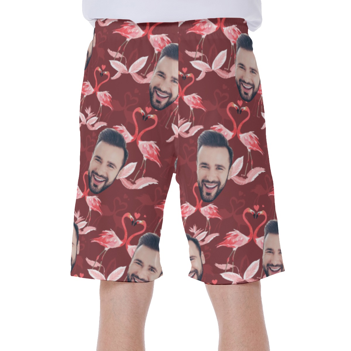 Face Custom Aloha Swim Trunks For Men