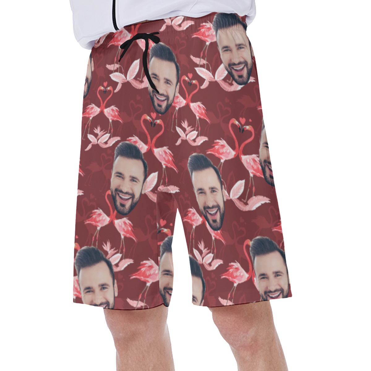 Face Custom Aloha Swim Trunks For Men