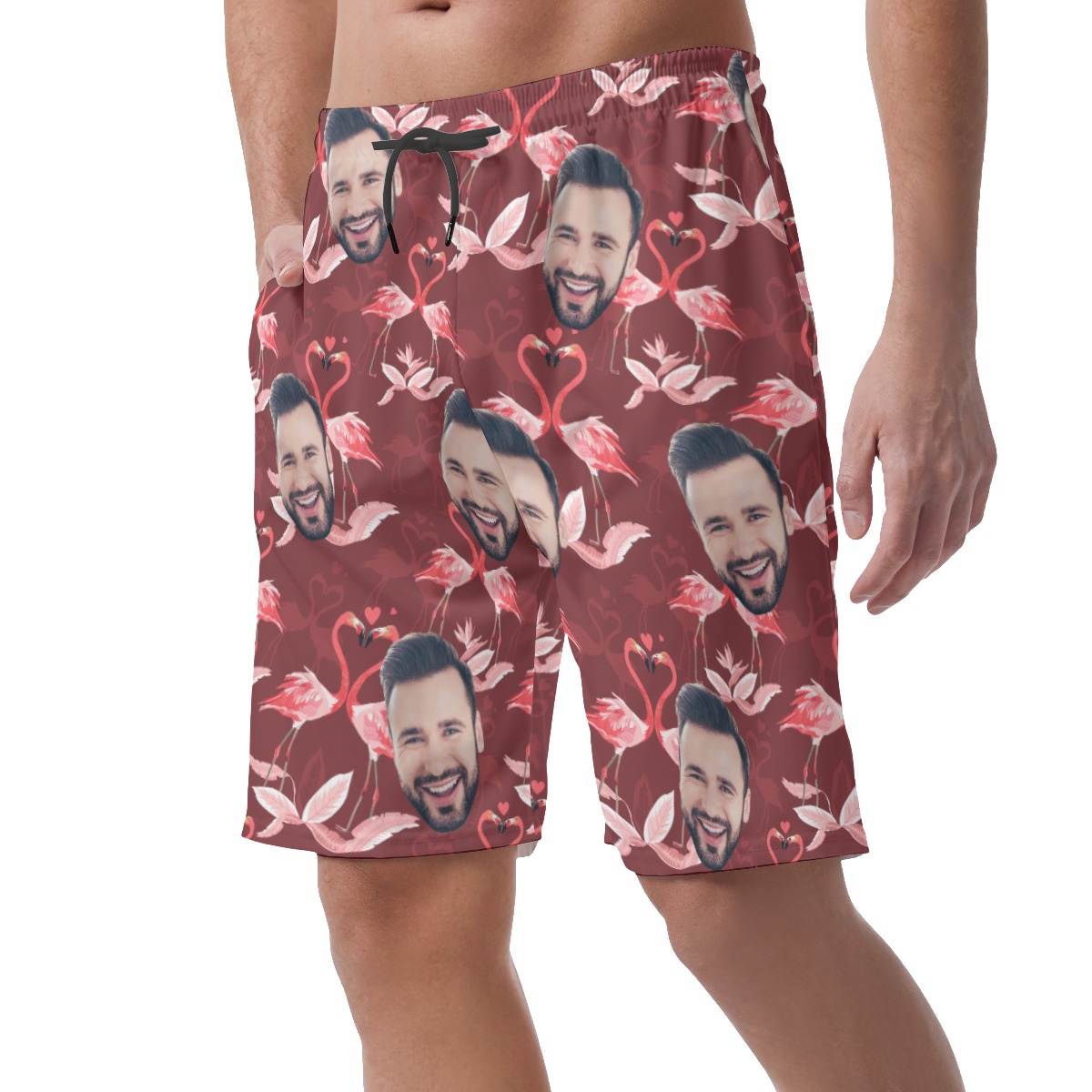 Custom Face Aloha Shorts For Men