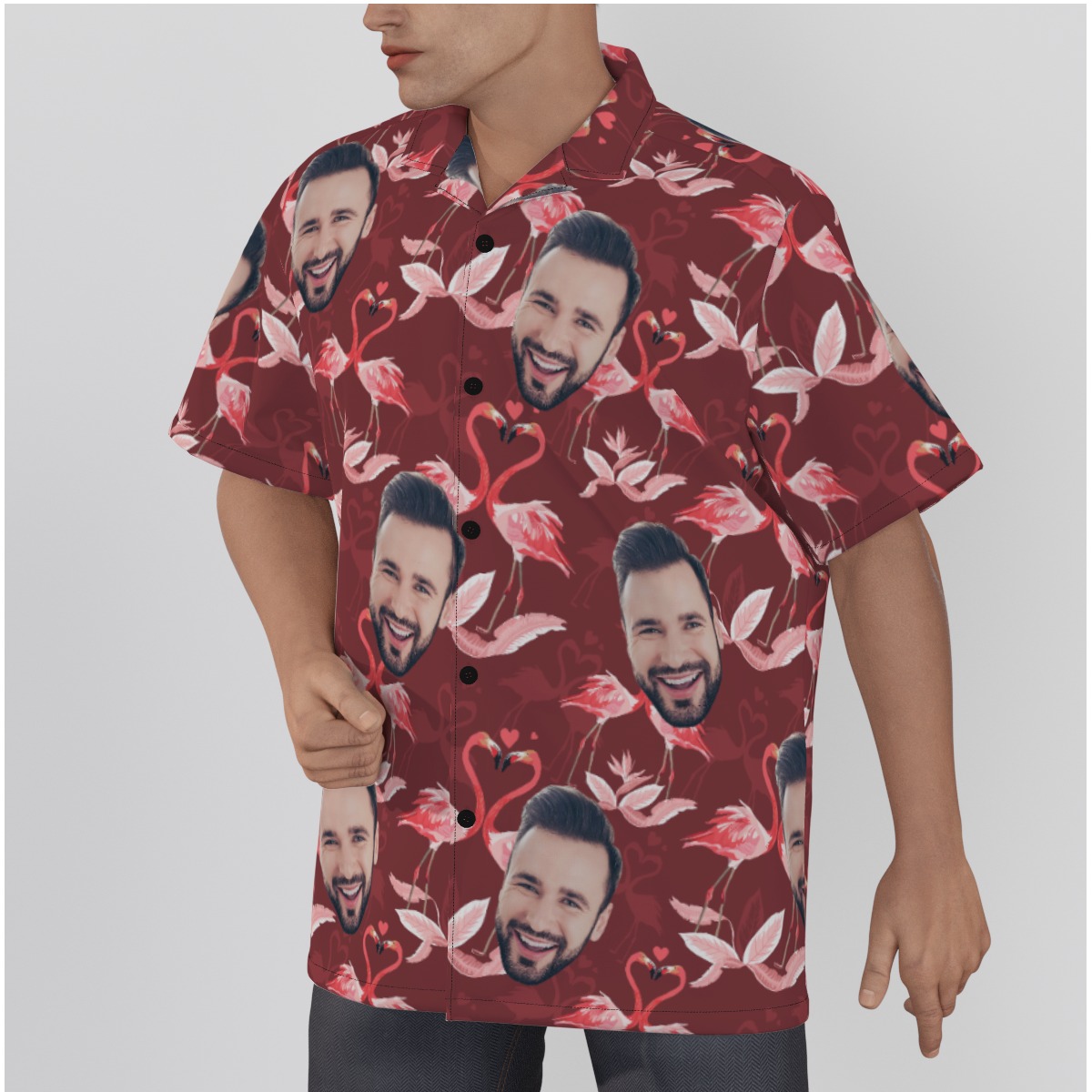 Men's Custom Face Hawaiian Shirts