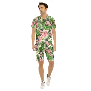 Custom Face Aloha Shirt And Shorts