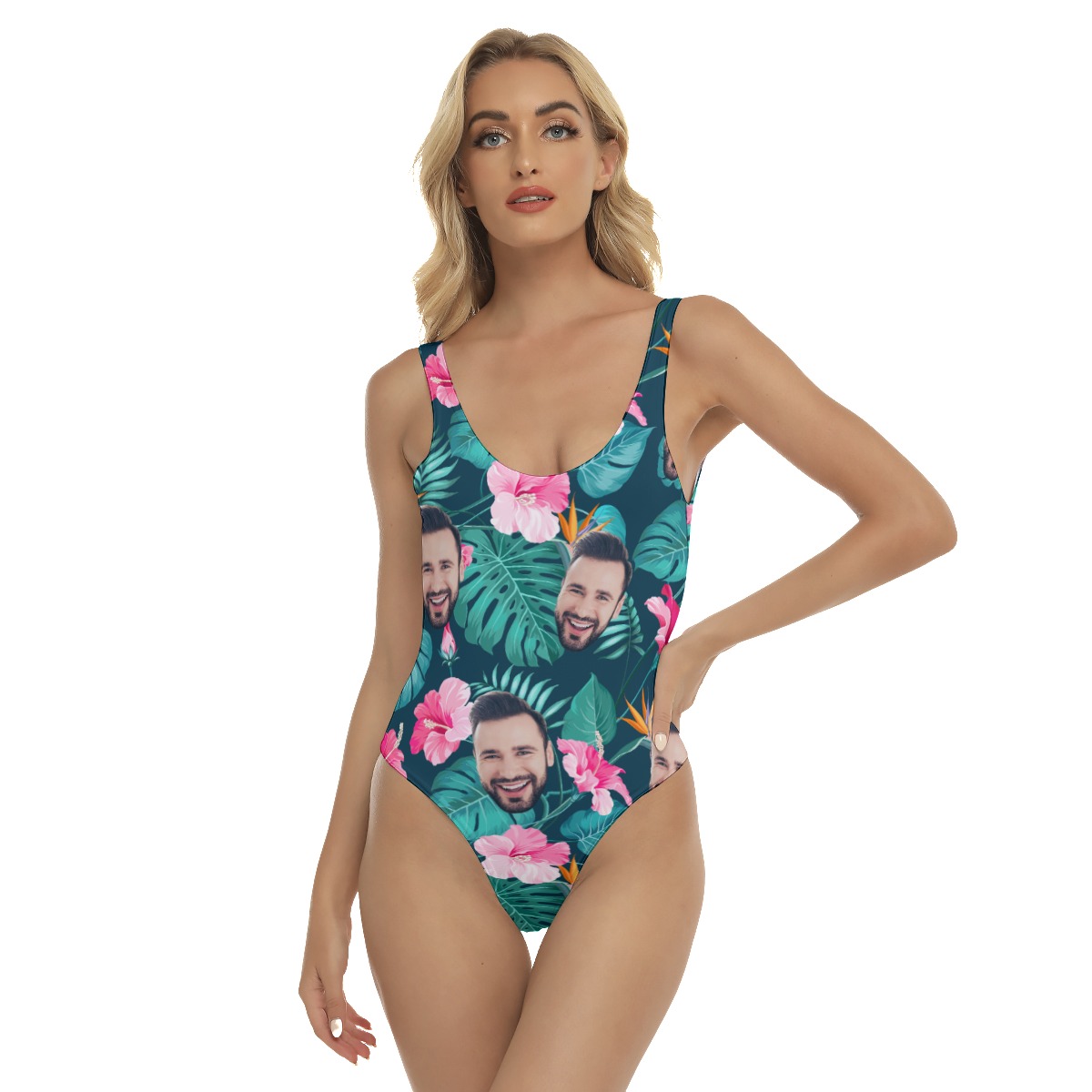 Custom Face Aloha Swimsuit For Women - variant image 1