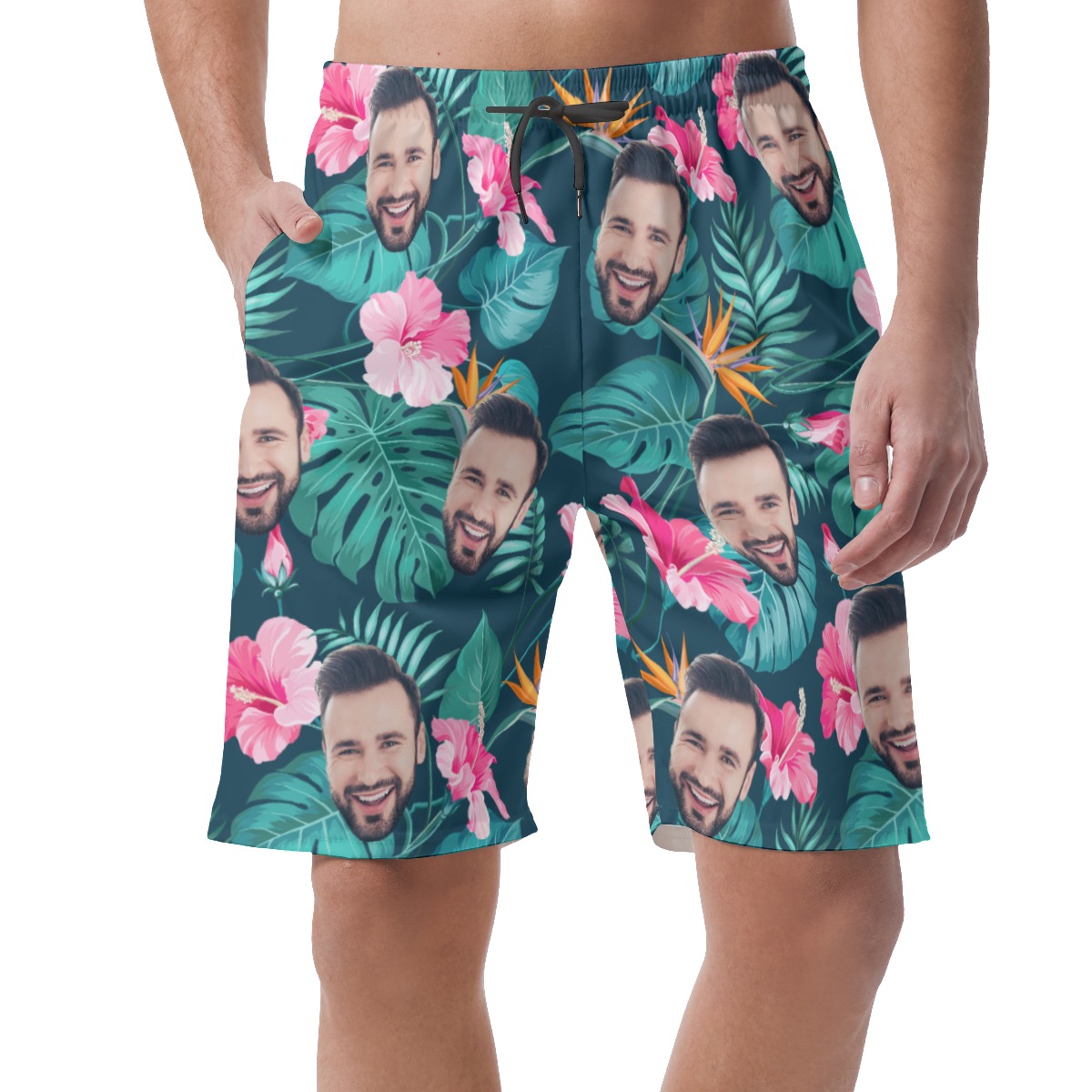 Custom Face Hawaii Shorts For Men - variant image 1
