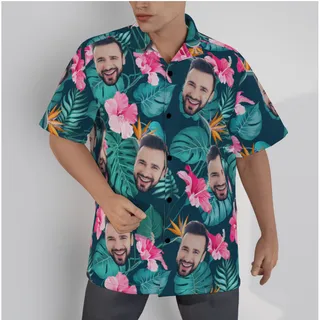 Face Custom Hawaiian Shirts For Men