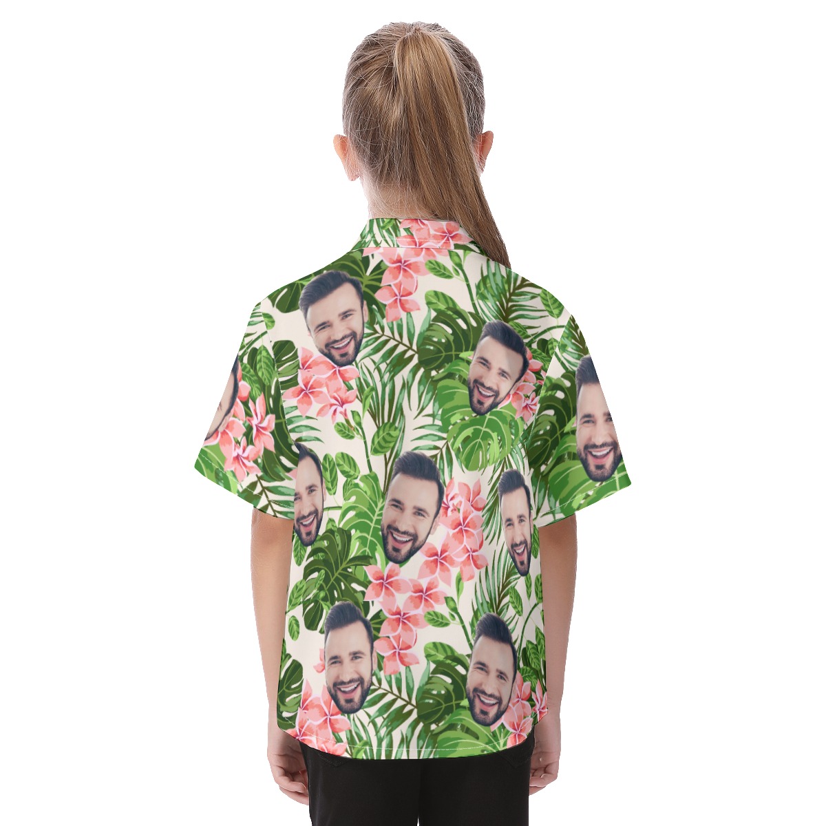 Custom Face Hawaiian Shirt For Kids