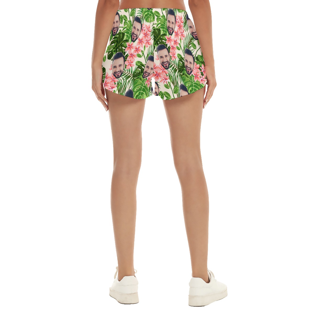 Custom Face Hawaiian Shorts For Women