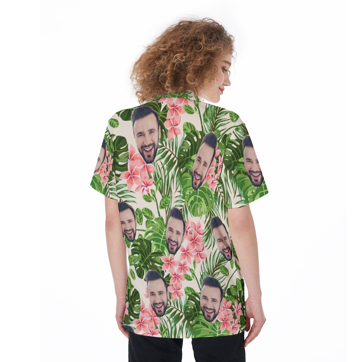 Face Custom Hawaiian Shirts For Women