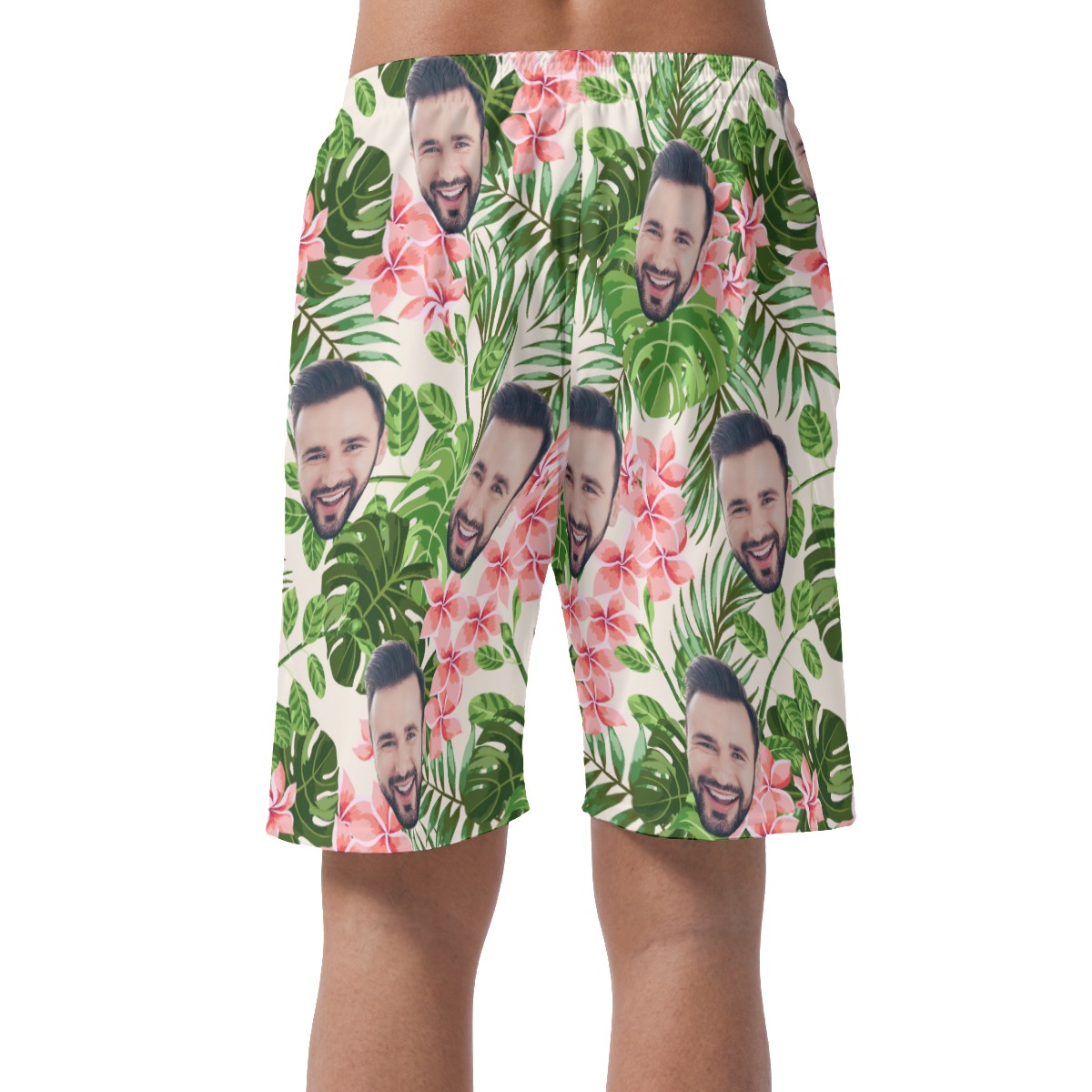 Custom Face Hawaiian Shorts For Men