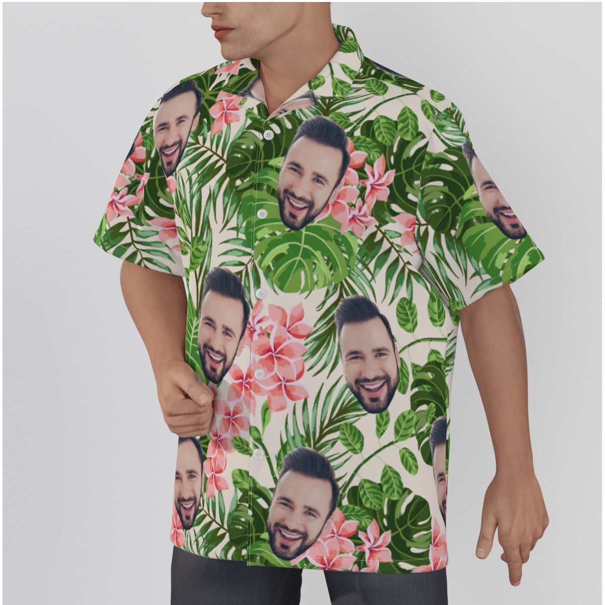 Men's Custom Face Hawaiian Shirt