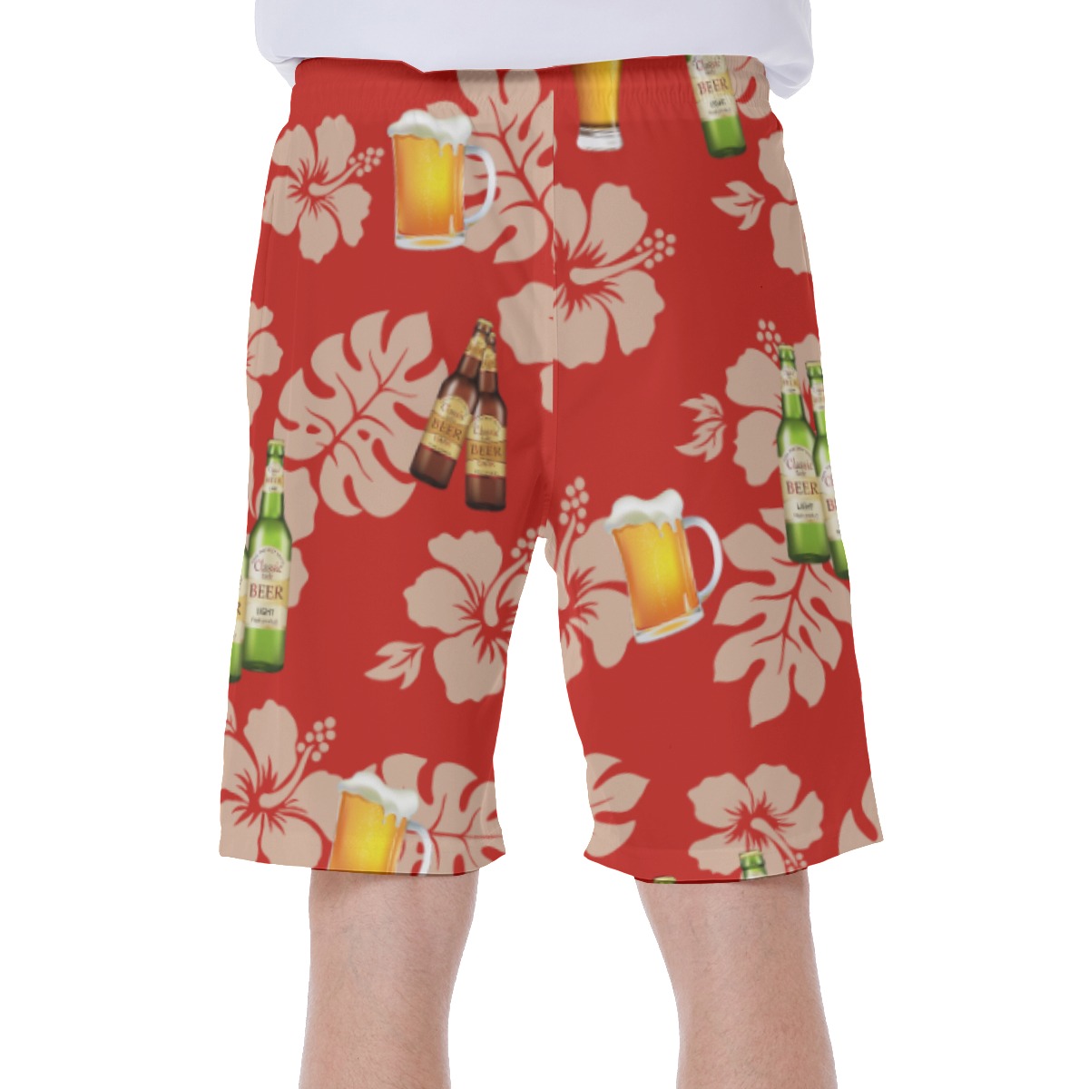 Funny Custom Face Beer Summer Swimwear For Men