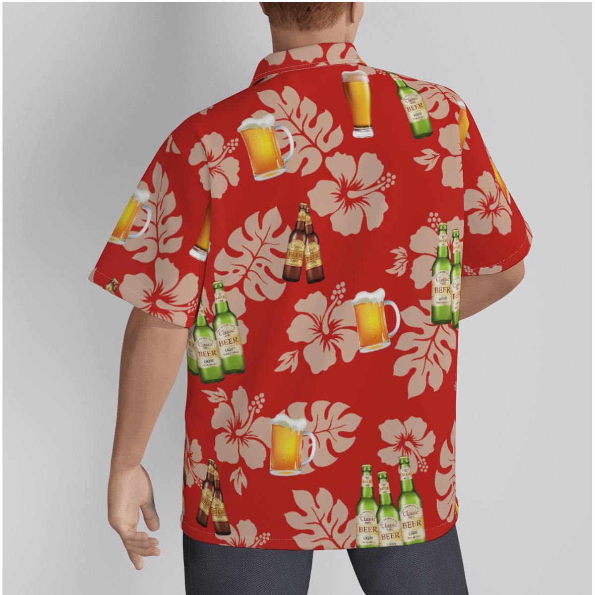 Funny Custom Face Beer Hawaiian Shirt For Him