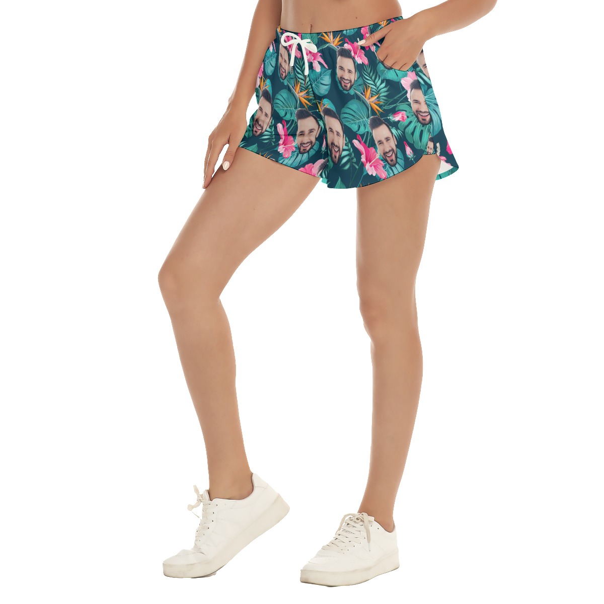 Custom Face Hawaii Shorts For Women