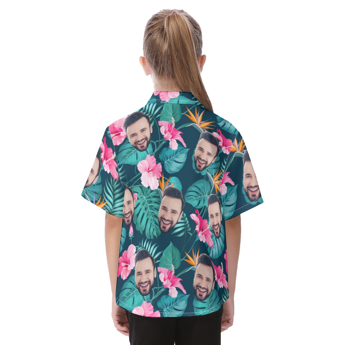 Custom Face Hawaiian Shirts For Kids