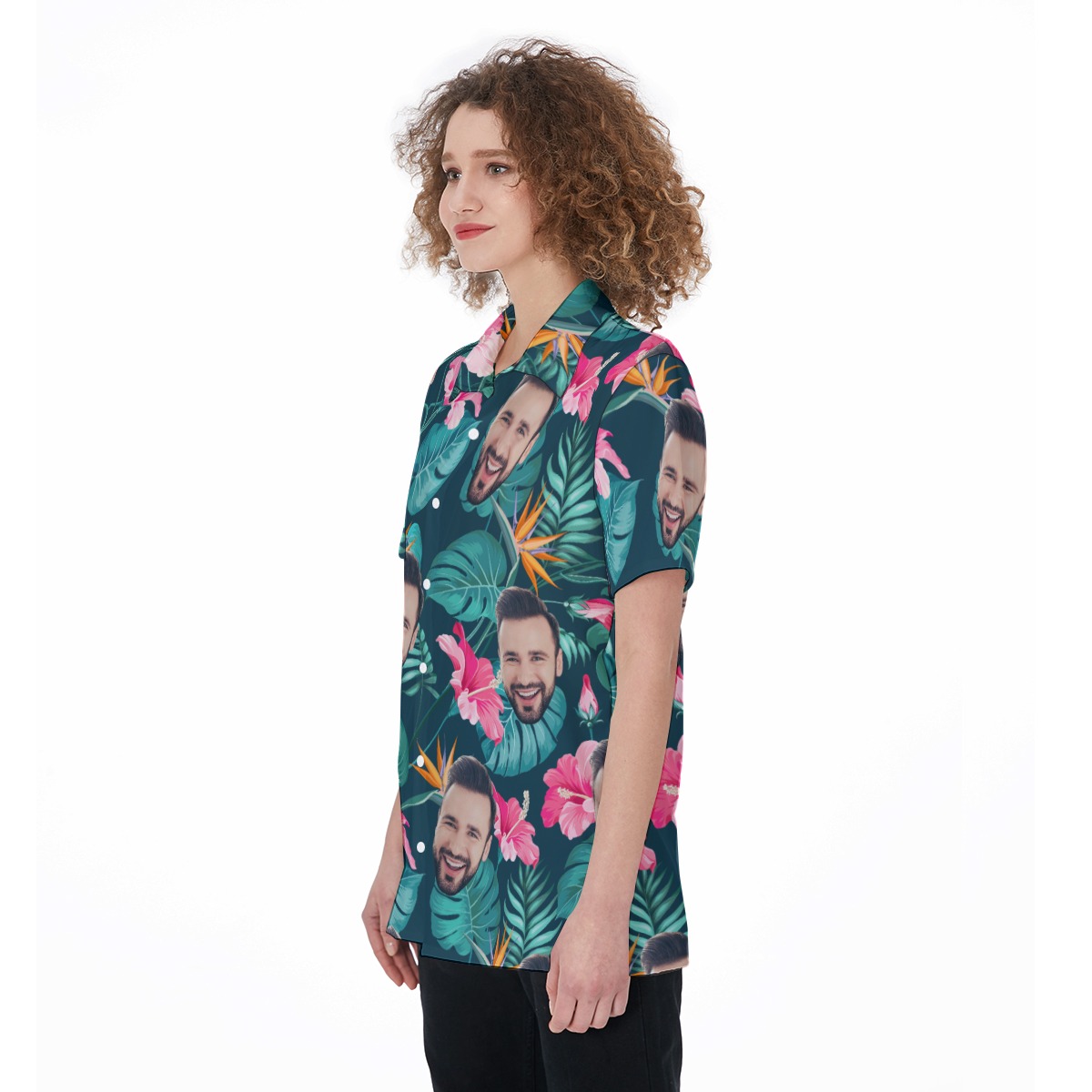 Custom Face Hawaiian Shirts For Women