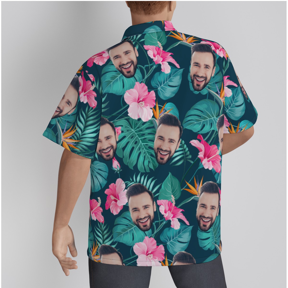 Face Custom Hawaiian Shirts For Men