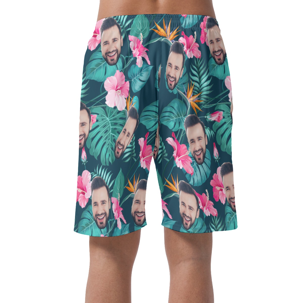 Custom Face Hawaii Shorts For Men