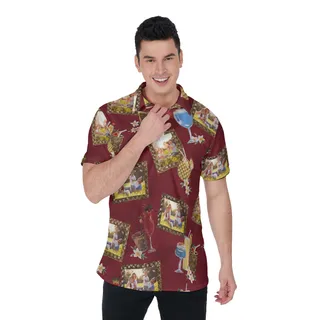 Funny Custom Photos Tropical Drinks Hawaiian Polo Shirt