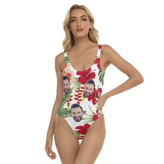 Women's Custom Face Aloha Swimsuit