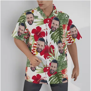 Face Custom Hawaiian Shirt For Men