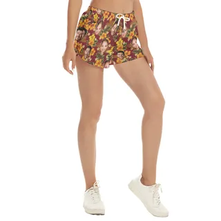Custom Face Women's Summer Beach Shorts