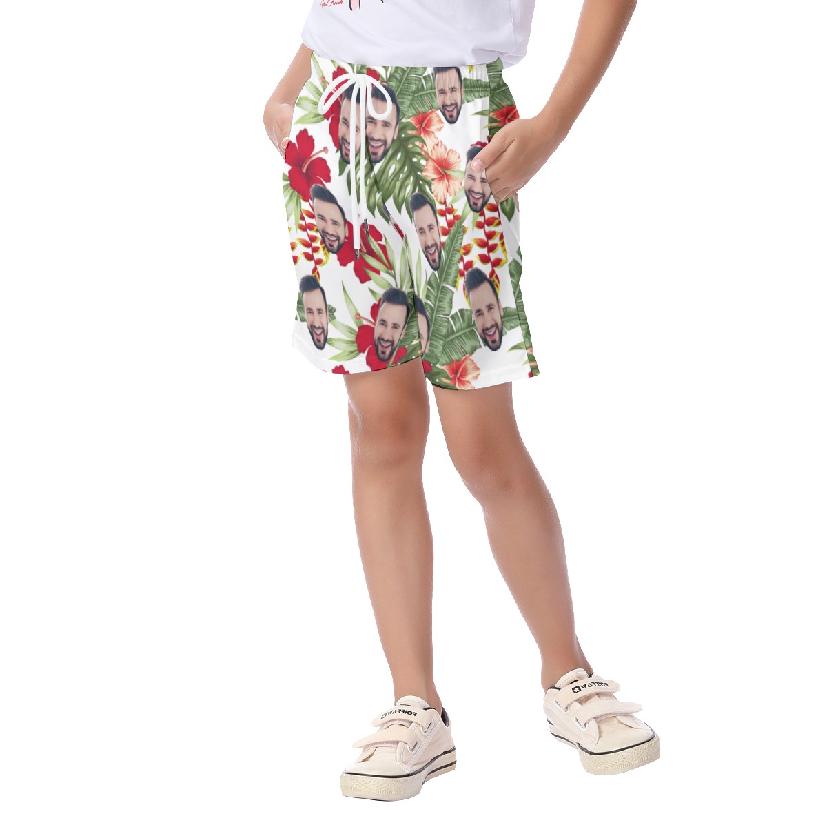 Custom Face Hawaiian Shorts For Kid