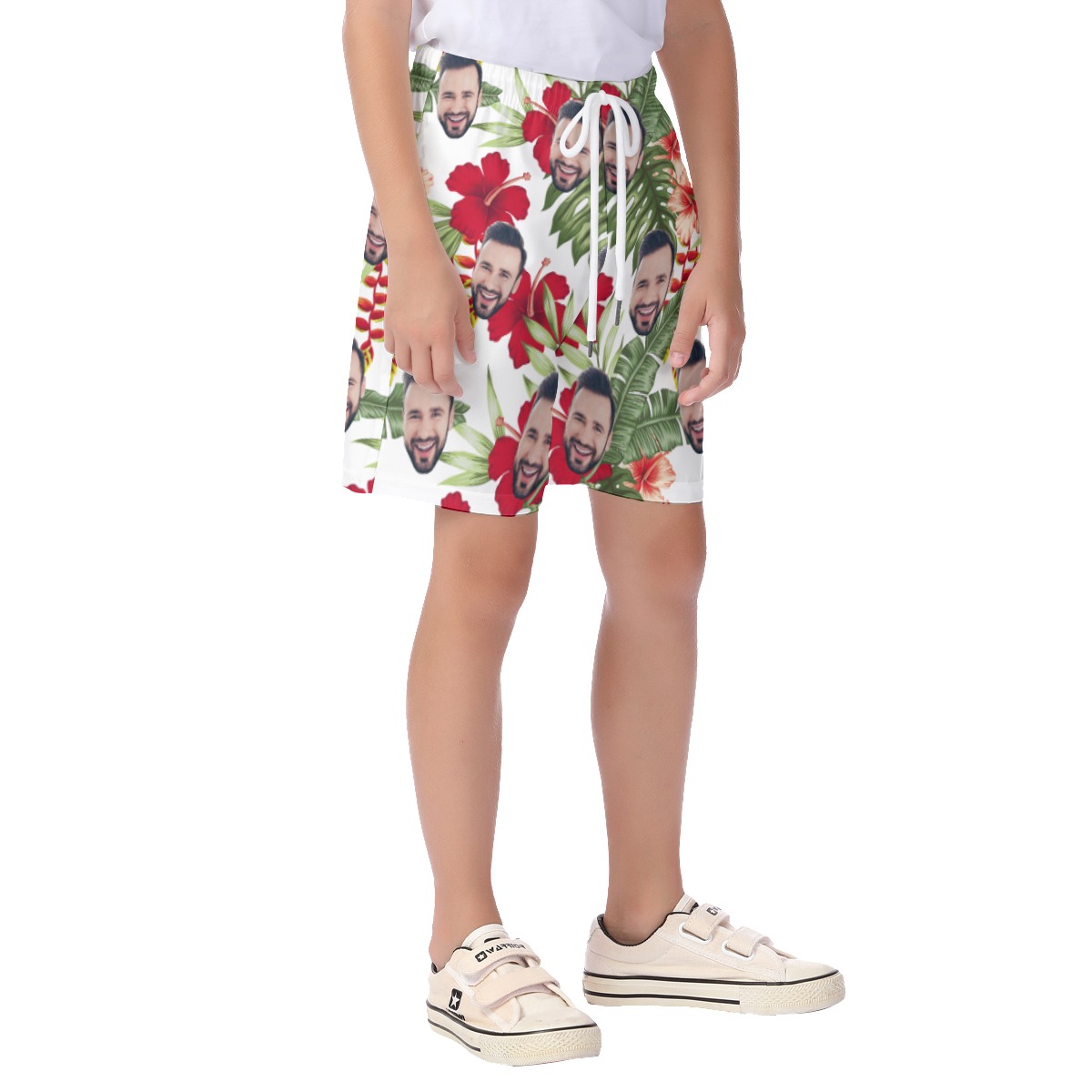Custom Face Hawaiian Shorts For Kid