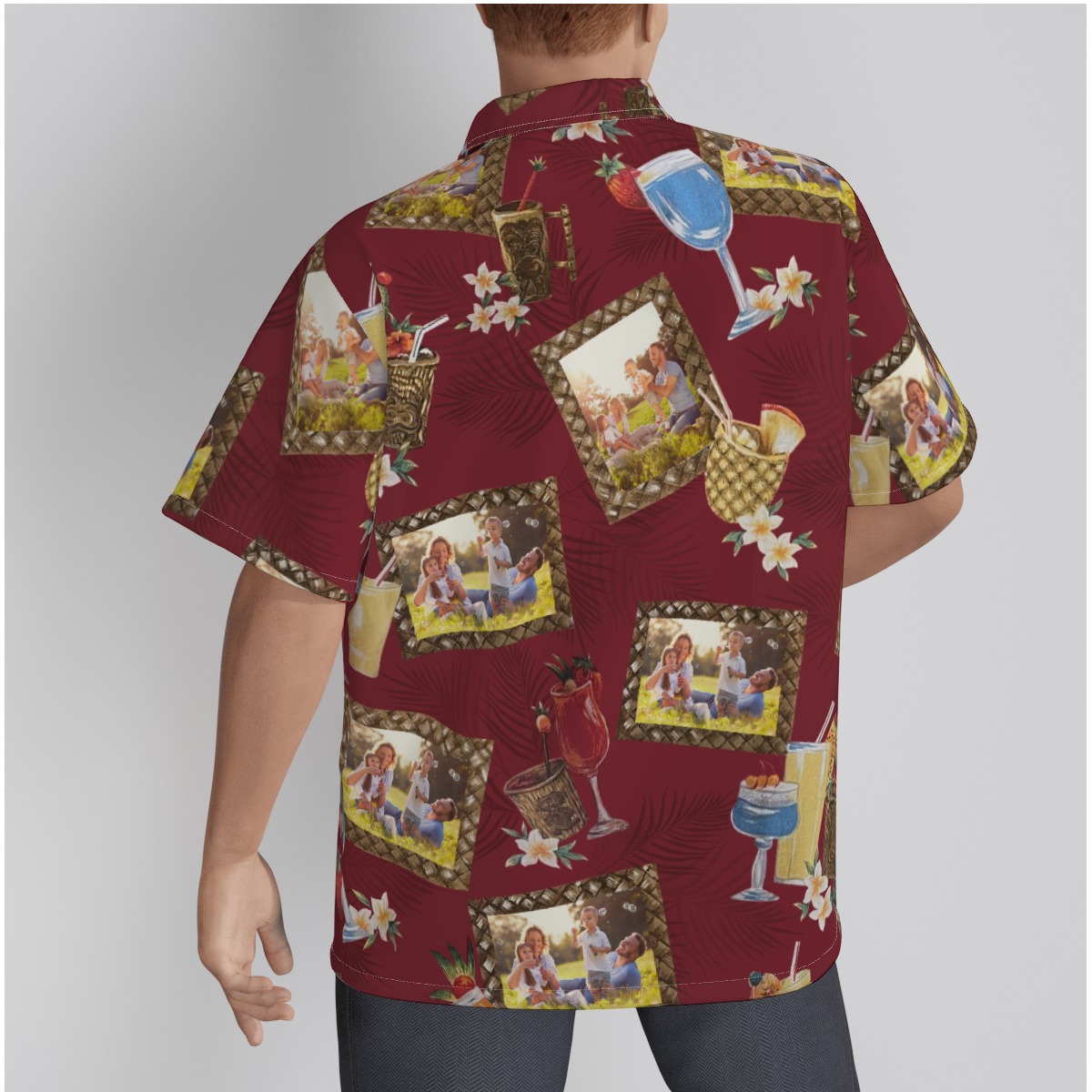 Custom Photos Tiki Bar Hawaiian Shirt