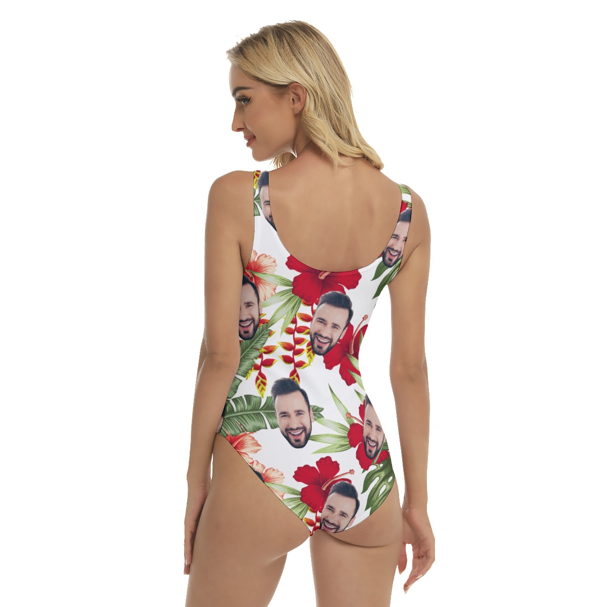 Women's Custom Face Aloha Swimsuit