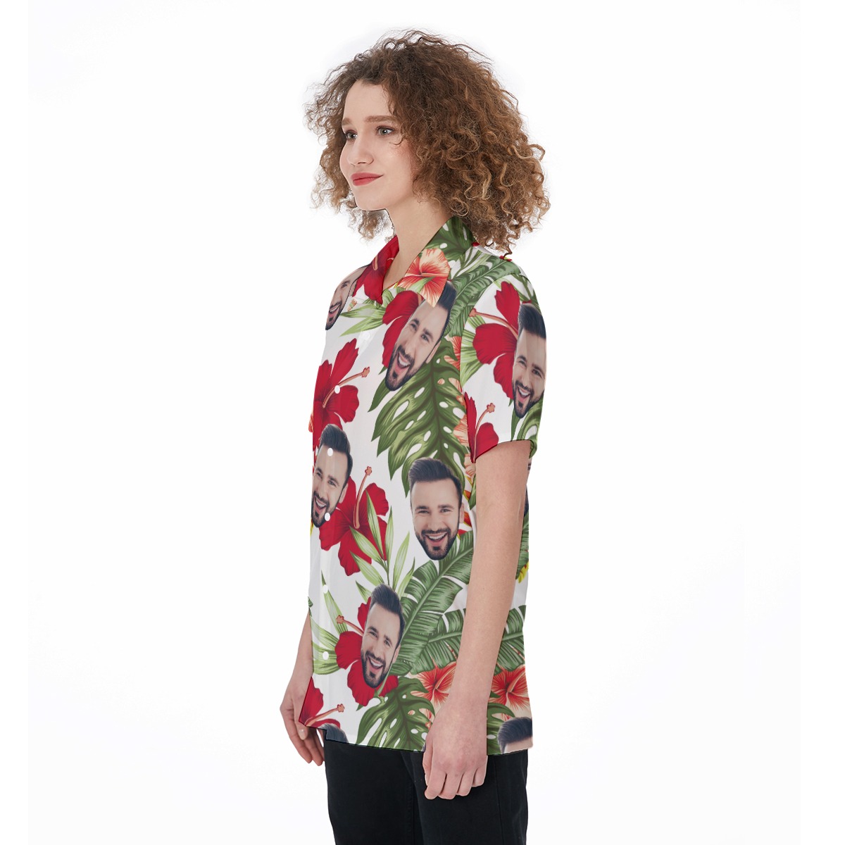 Women's Custom Face Hawaiian Shirts