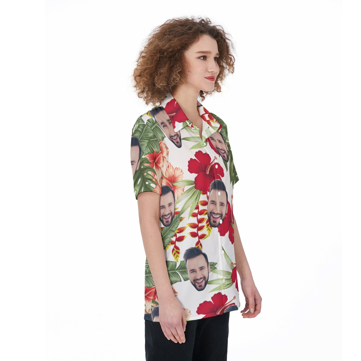 Women's Custom Face Hawaiian Shirts