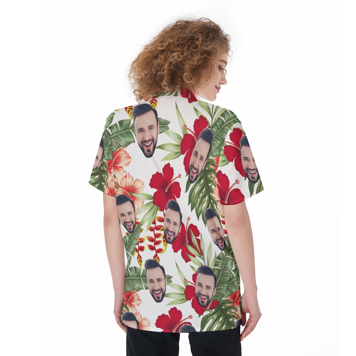 Women's Custom Face Hawaiian Shirts