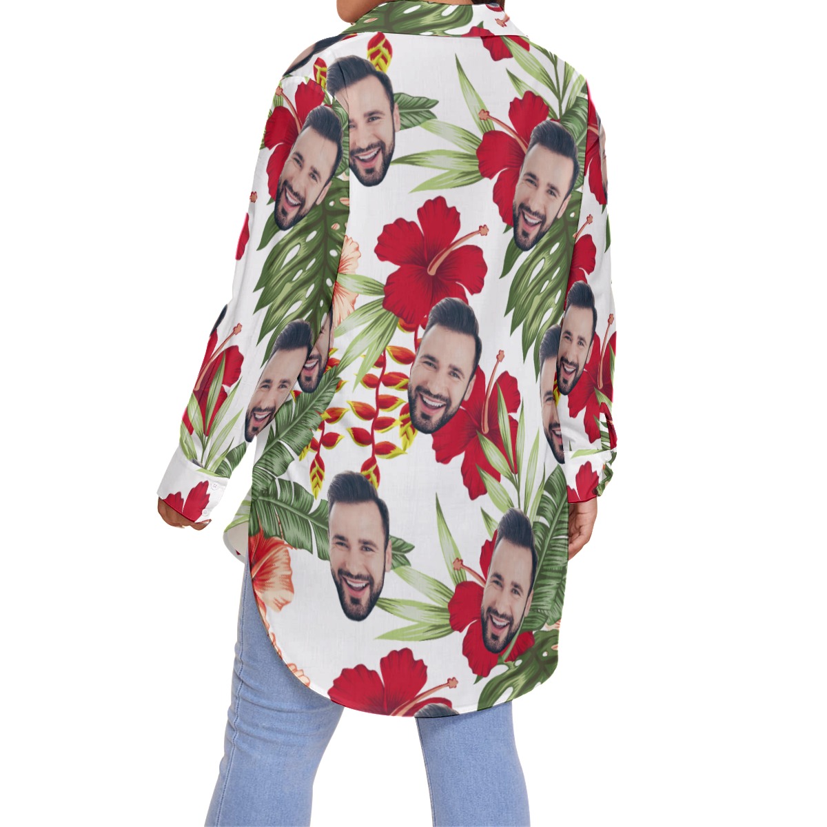 Women's Custom Face Plus Size Hawaiian Shirts