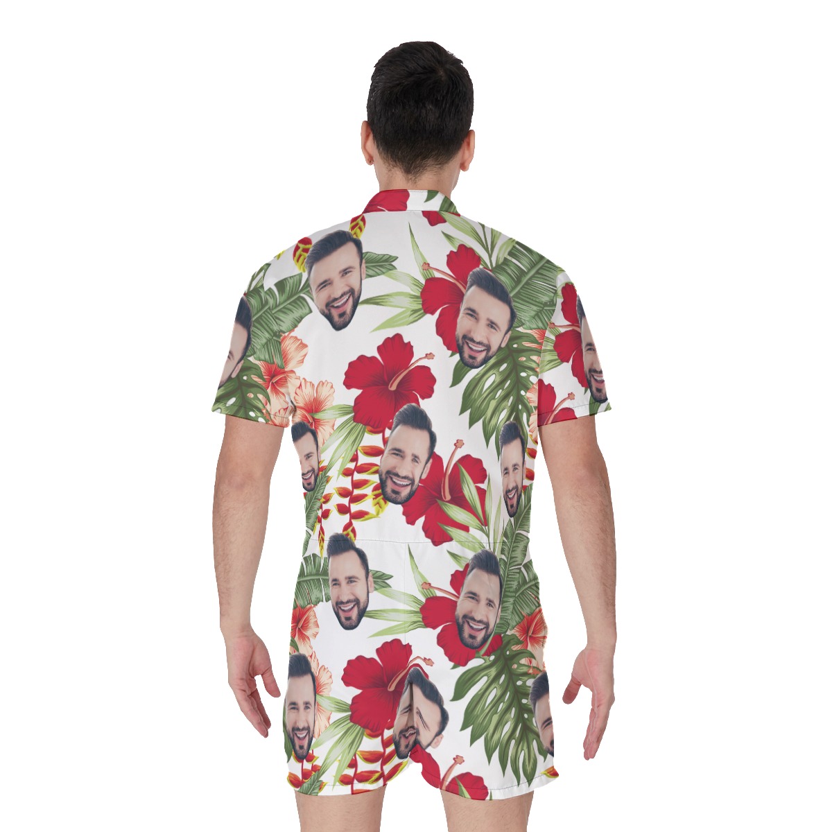 Men's Custom Face Hawaiian Rompers