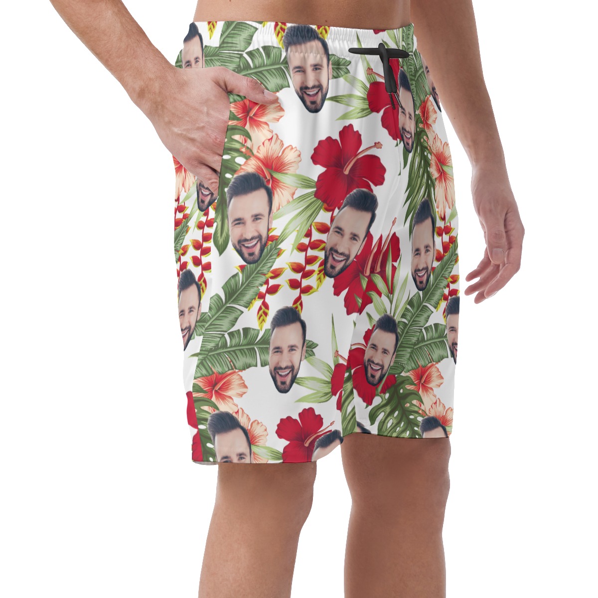 Men's Custom Face Hawaii Shorts