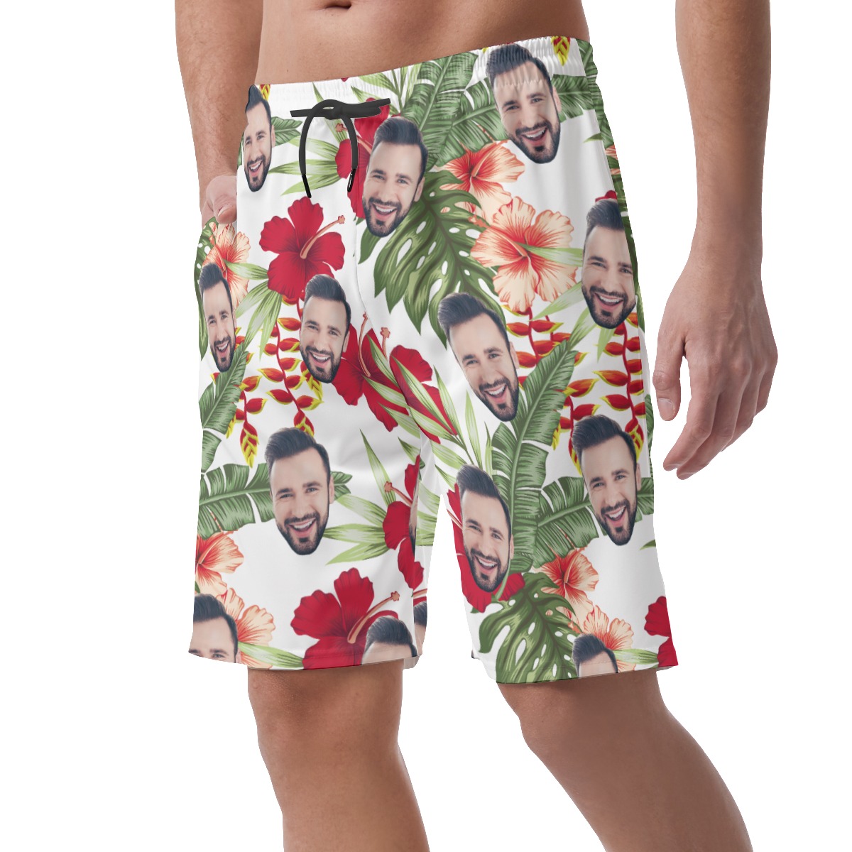 Men's Custom Face Hawaii Shorts