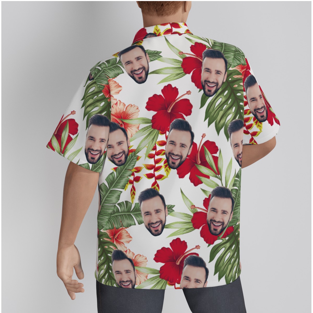 Face Custom Hawaiian Shirt For Men