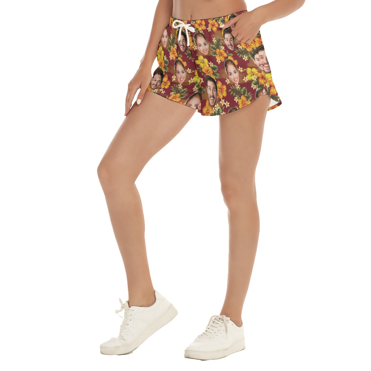 Custom Face Women's Summer Beach Shorts