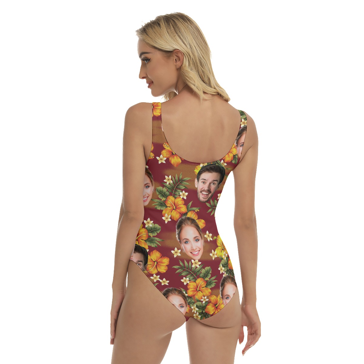 Custom Face One Piece Swimsuit For Women