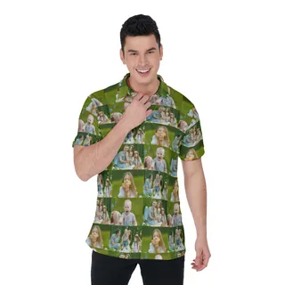 Custom Photo Men's Polo Shirt