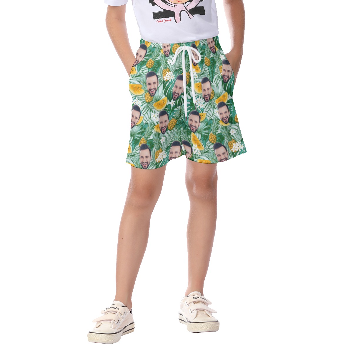 Kid's Custom Face Hawaiian Shorts - variant image 1