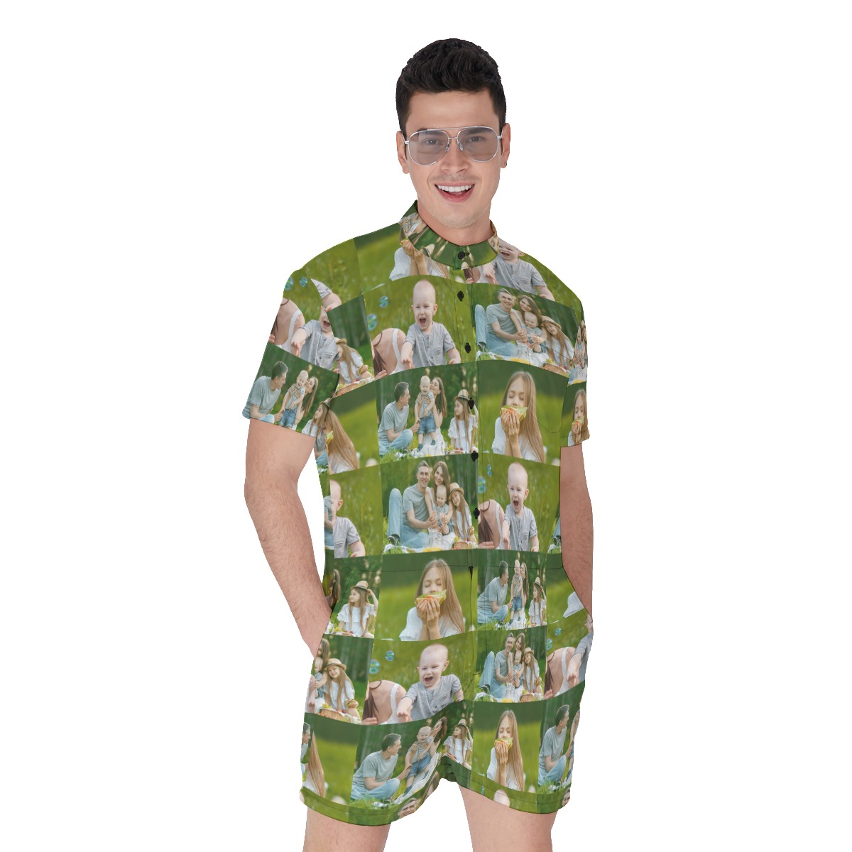 Funny Custom Photo Men's Romper - variant image 1