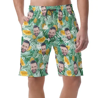 Men's Custom Face Hawaiian Shorts