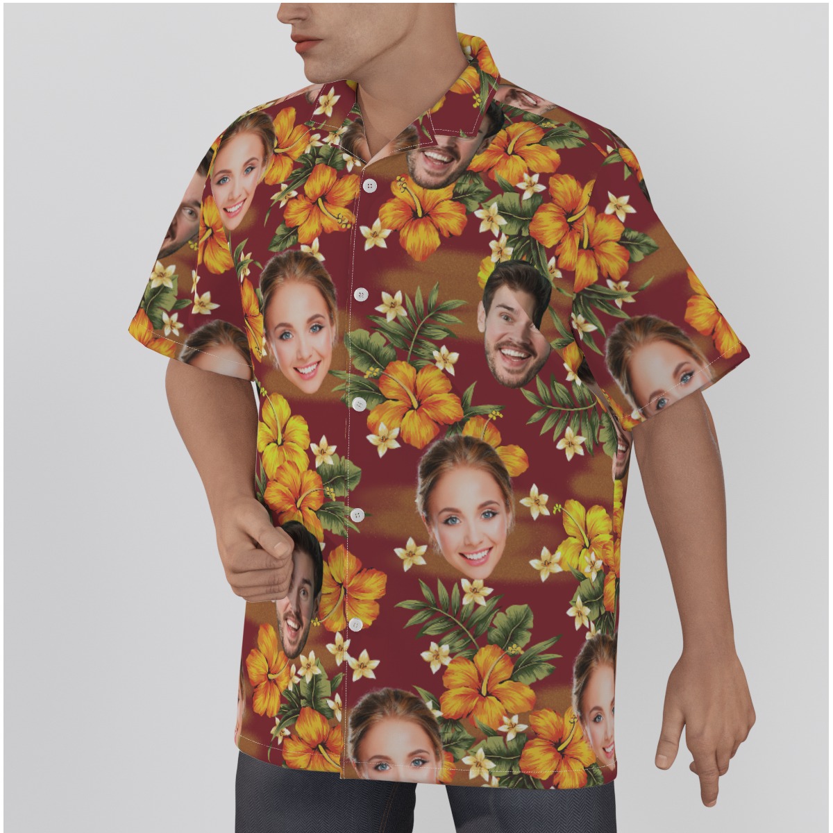 Men's Hawaiian Shirts With Custom Face
