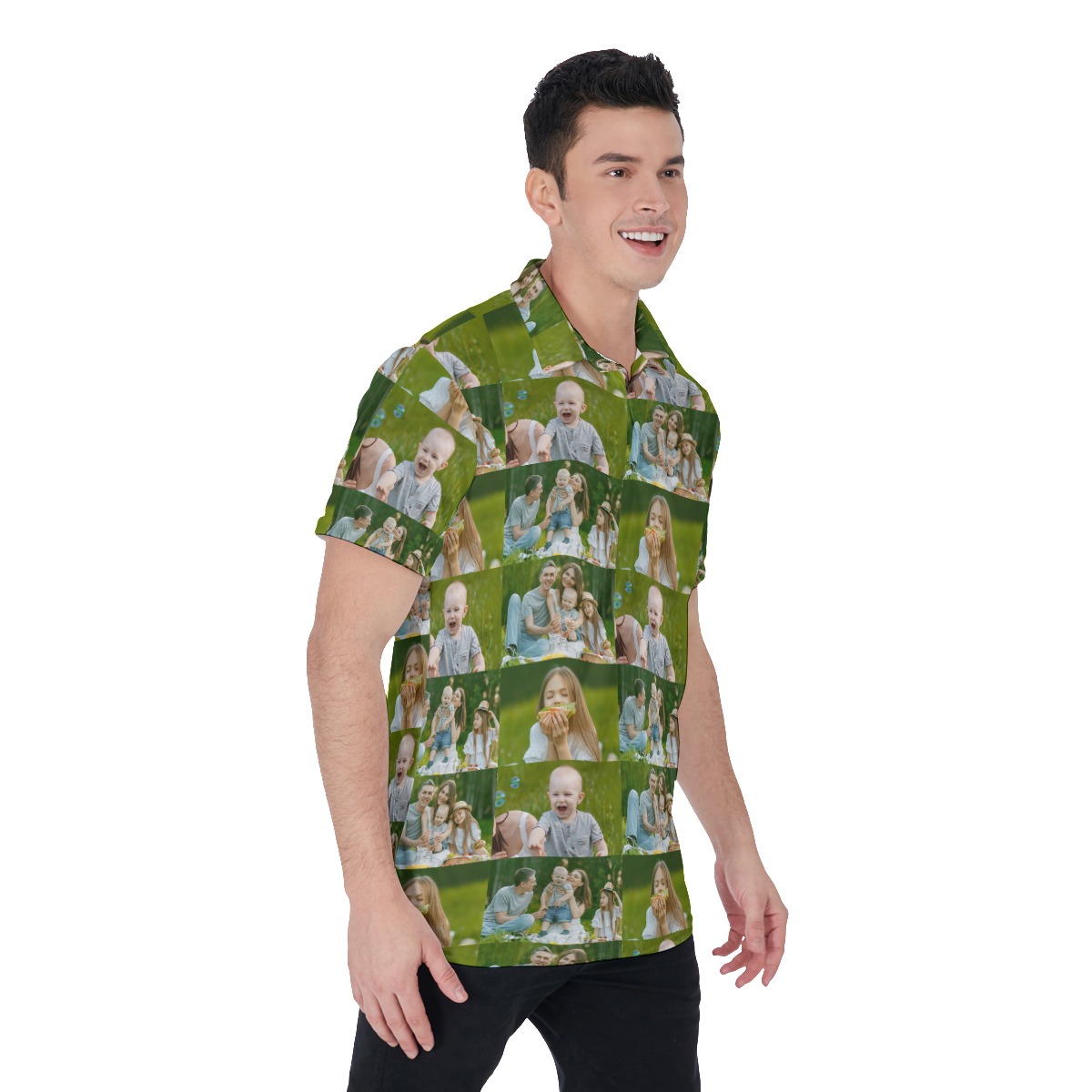 Custom Photo Men's Polo Shirt