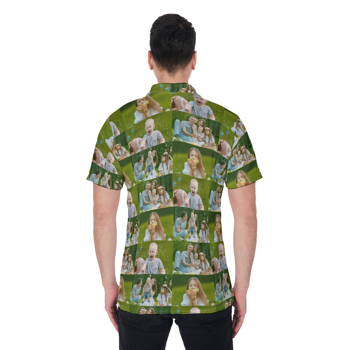 Custom Photo Men's Polo Shirt